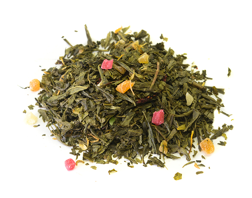 румяный персик зеленый (samovartime) / чай зеленый ароматизированный Омск