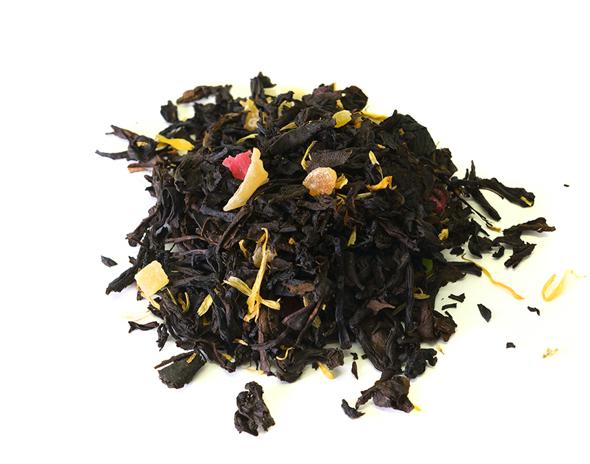 румяный персик (samovartime) / чай ароматизированный черный Омск