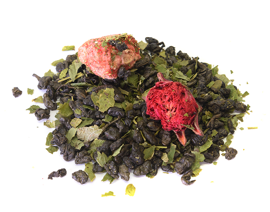 клубника со сливками premium (samovartime) / чай ароматизированный черный Омск