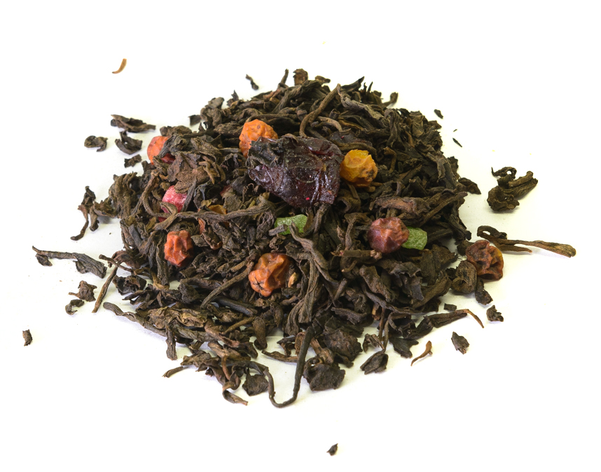 клюквенный морс (samovartime) / чай пуэр Омск