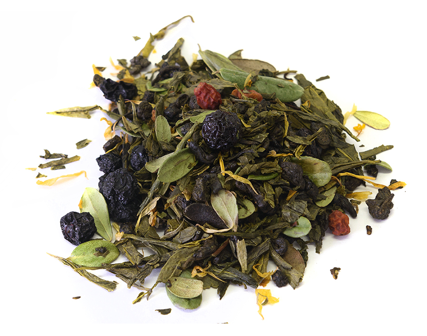 ягодное лукошко (samovartime) / чай ароматизированный зеленый Омск